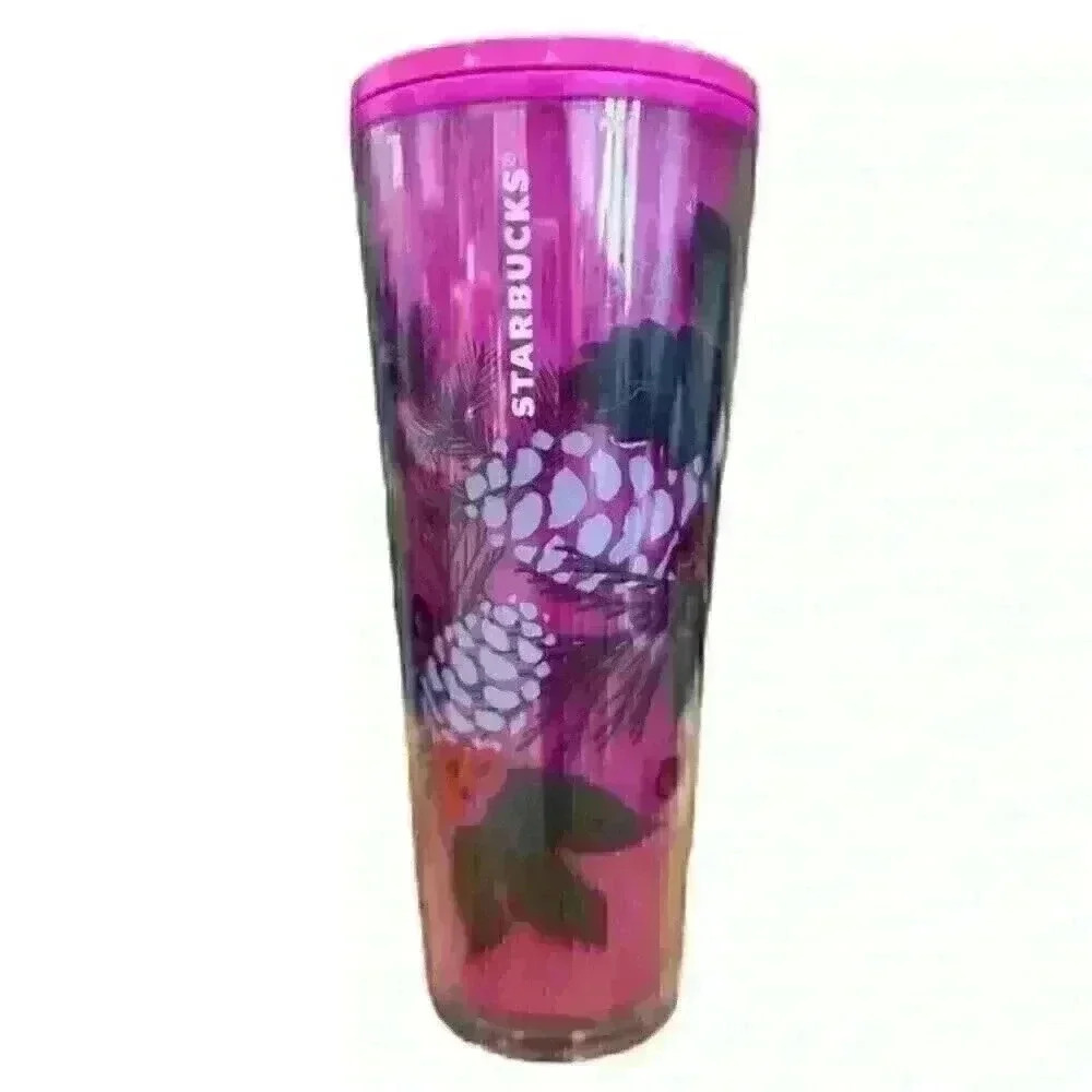 Starbucks 2021 Christmas Holiday pink Poinsettia Color Change Venti Tumbler